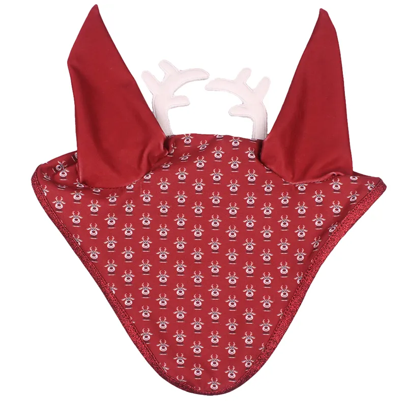QHP Christmas Print Ear Net  - Rudolph